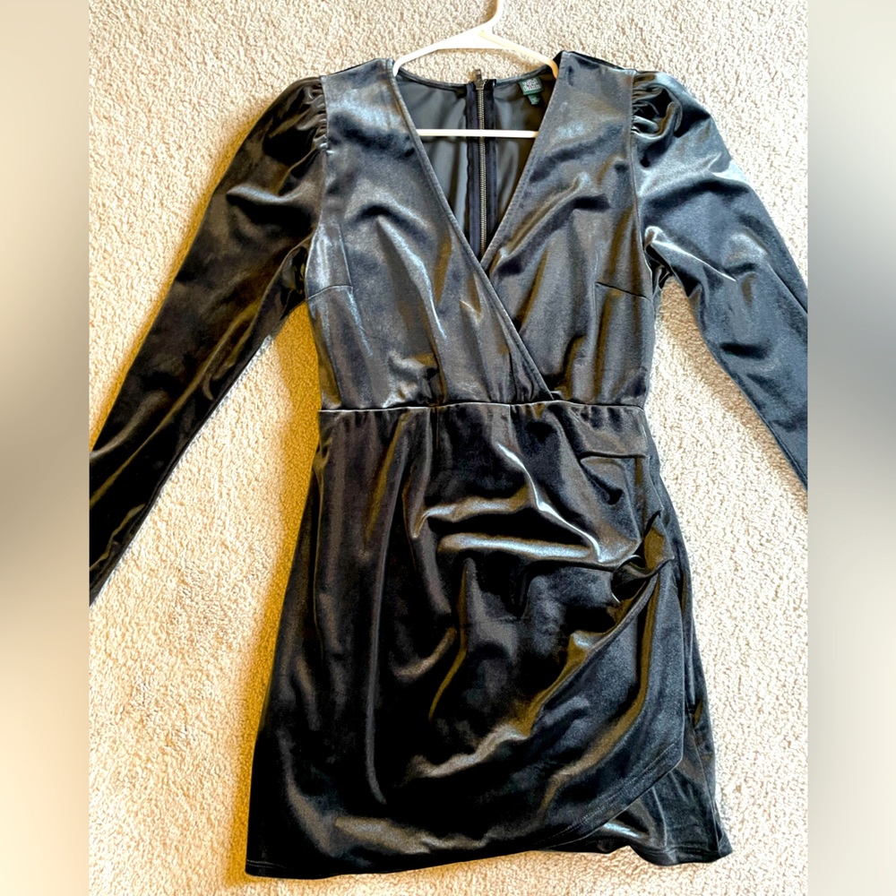 Gray velvet dress, worn twice!